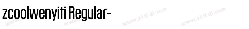zcoolwenyiti Regular字体转换